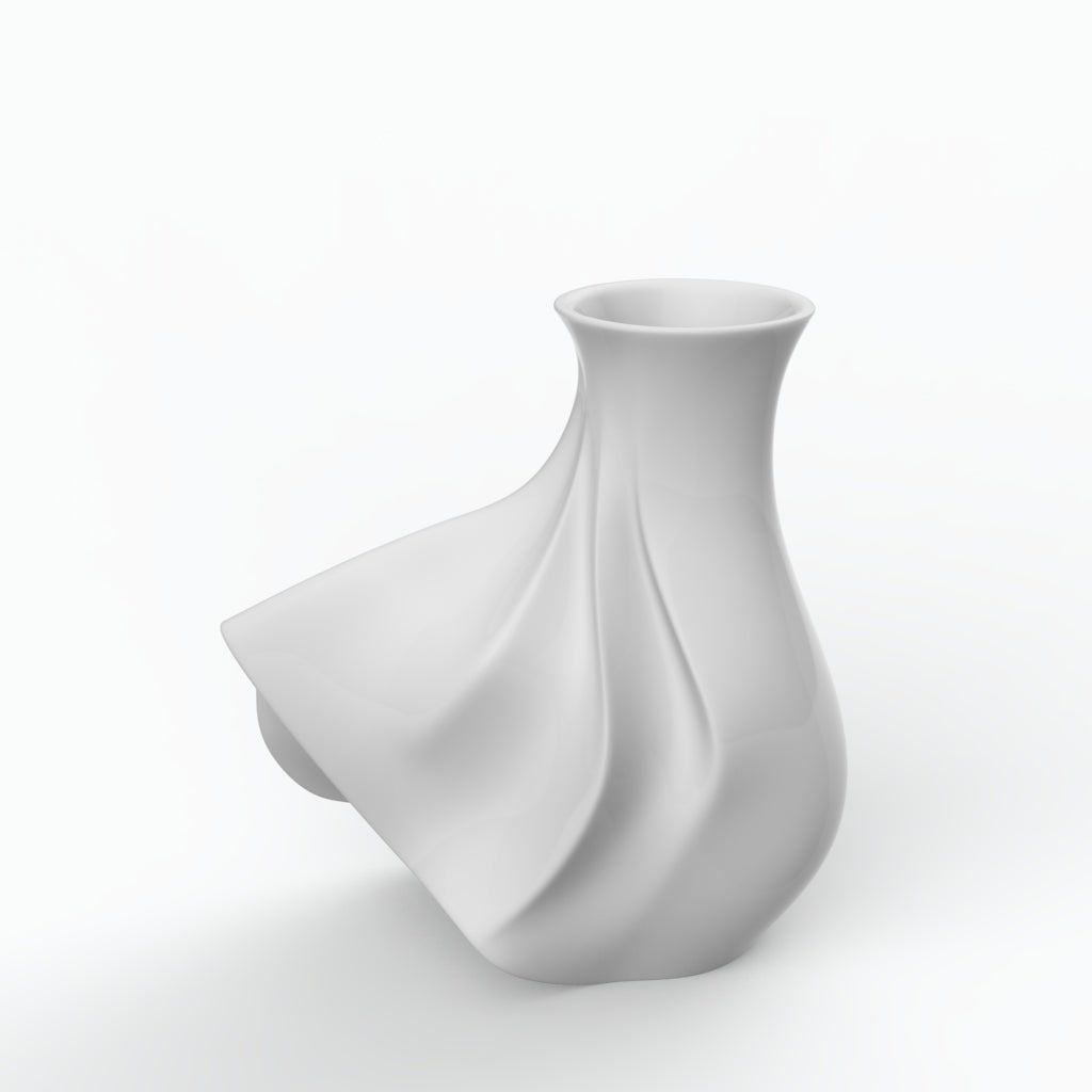 Vento G Porcelain Vase (h32 cm) - Holaria