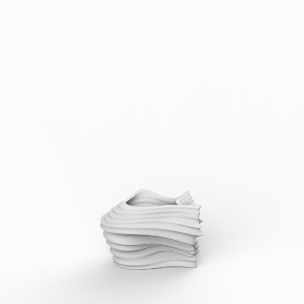 Voo P Porcelain Vase (h12 cm) - Holaria