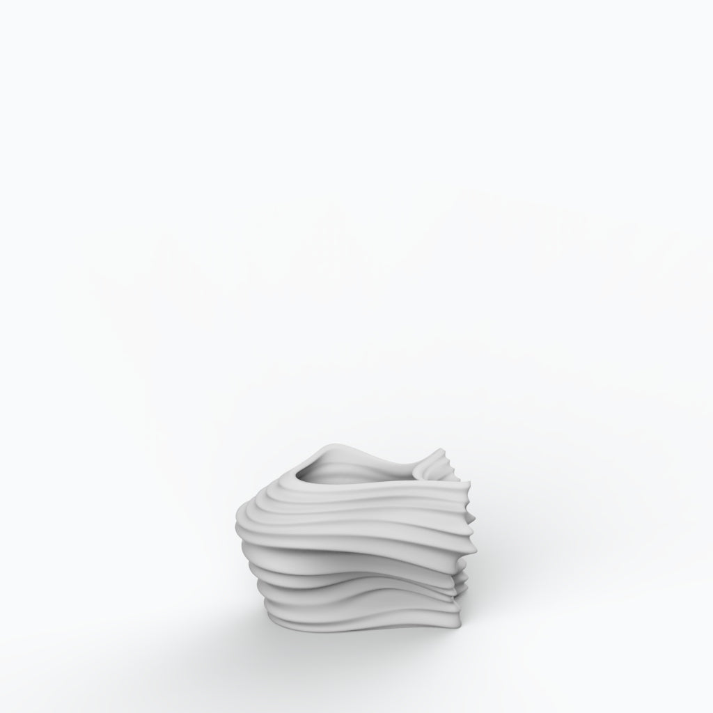 Voo P Porcelain Vase (h12 cm) - Holaria