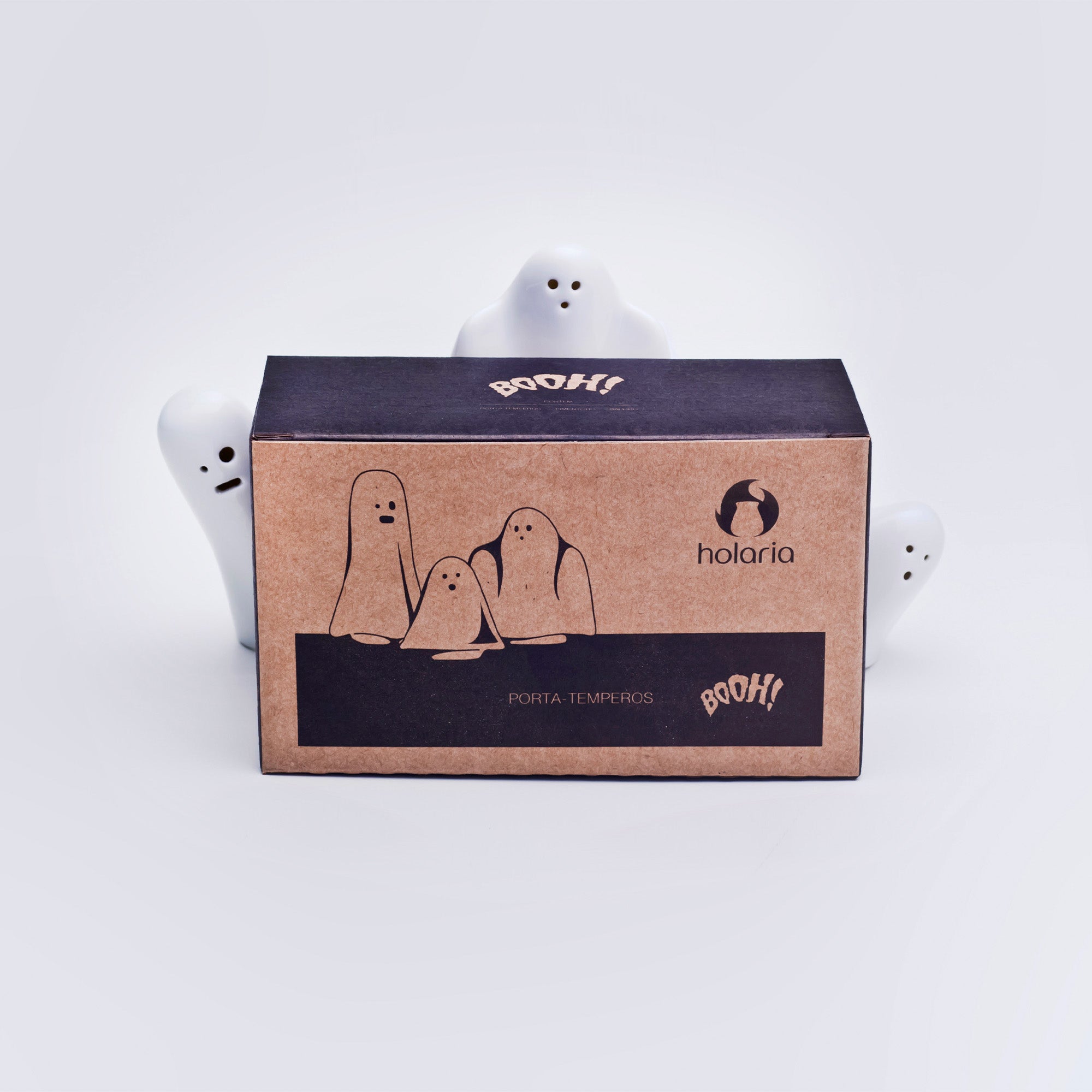 Booh! Porcelain Salt And Pepper Shaker Set - Holaria