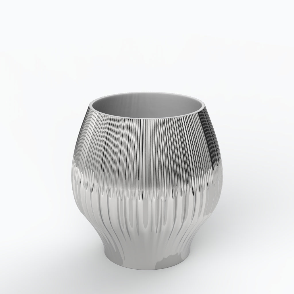 Drapeado P Porcelain Vase (h28 cm) - Holaria