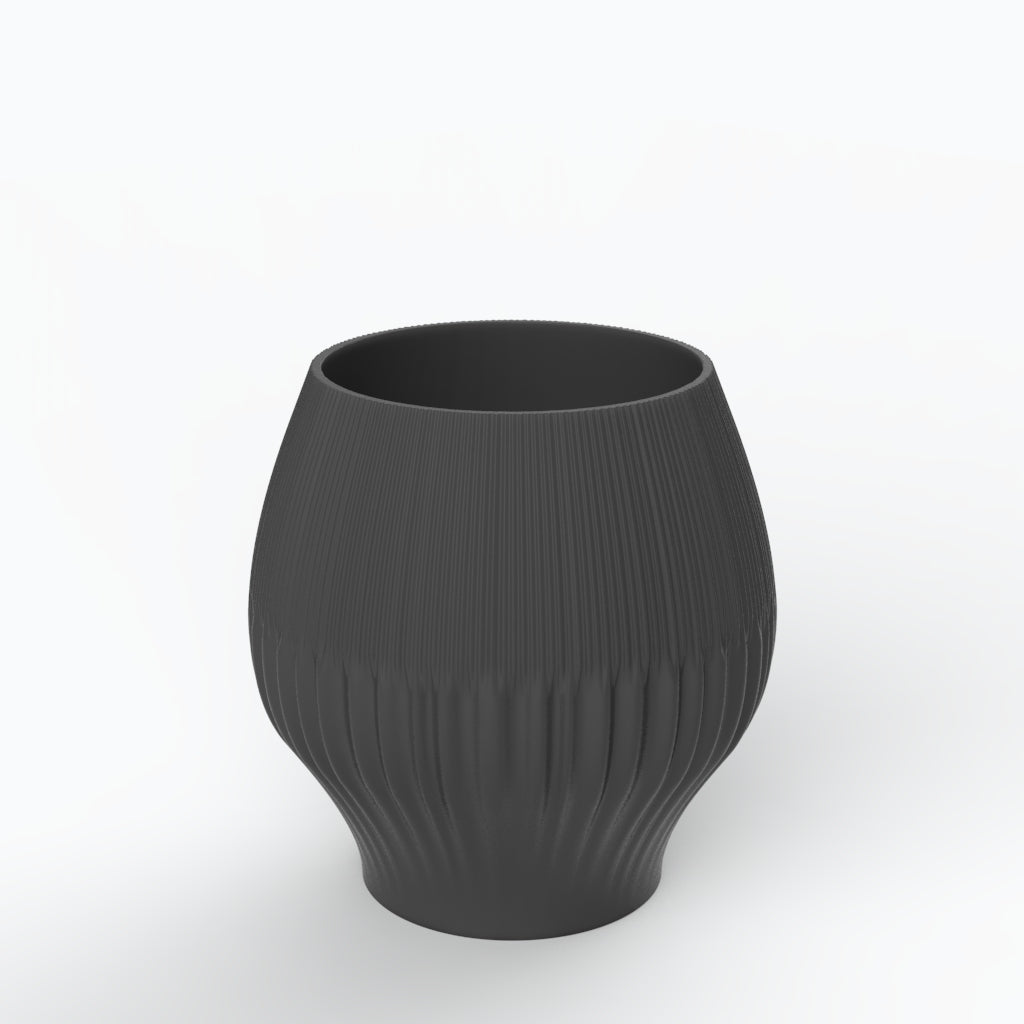 Drapeado P Porcelain Vase (h28 cm) - Holaria