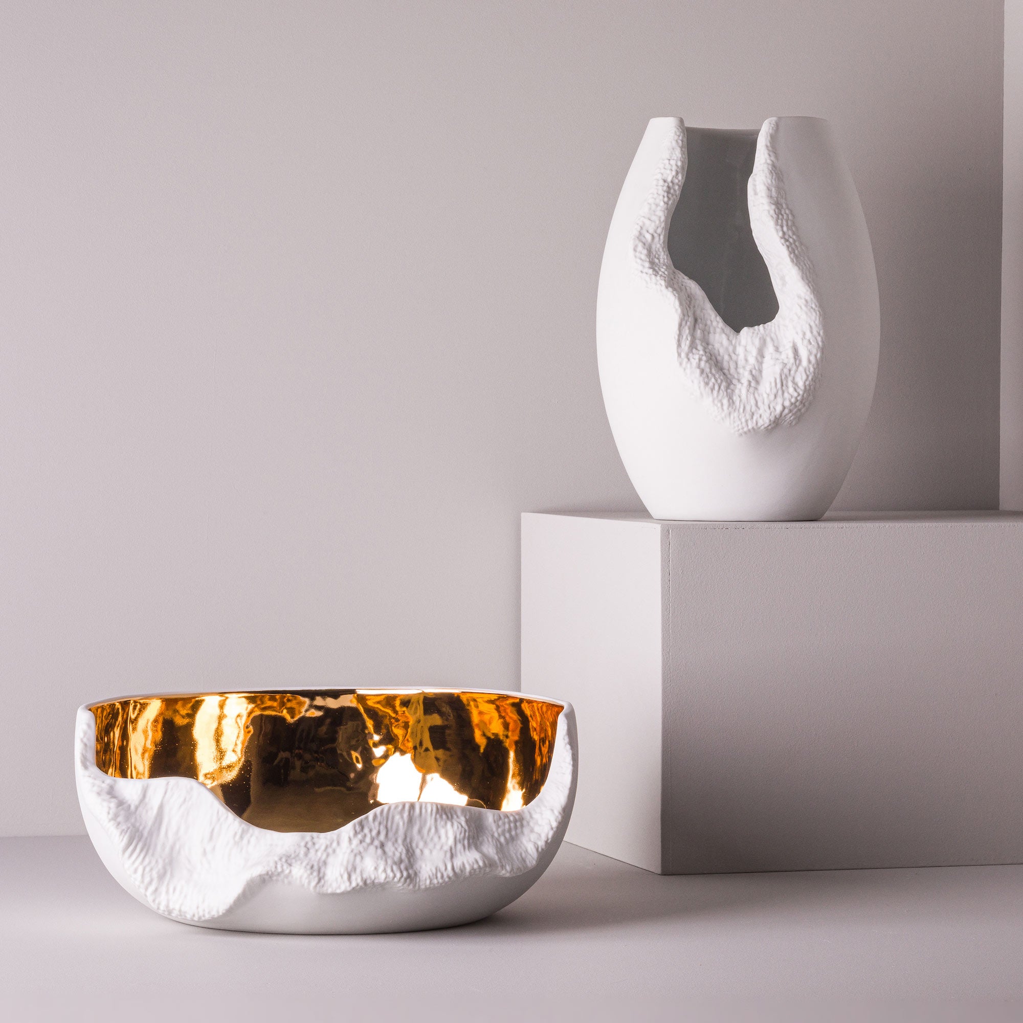 Erosão G Porcelain Vase (h33 cm) - Holaria