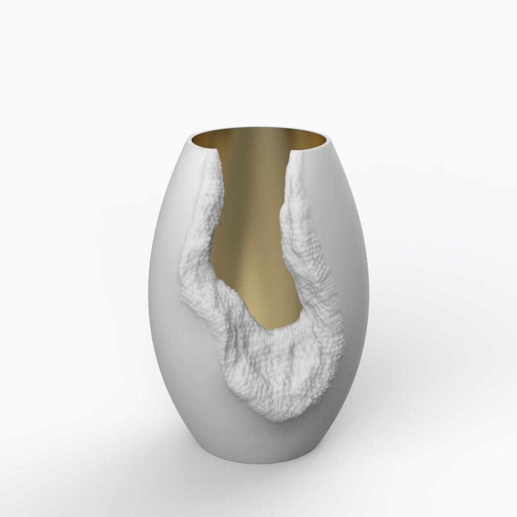 Erosão G Porcelain Vase (h33 cm) - Holaria