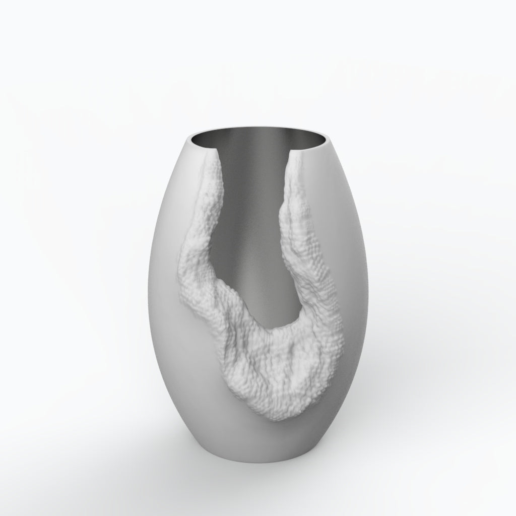 Erosão G Porcelain Vase (h33 cm) - Holaria