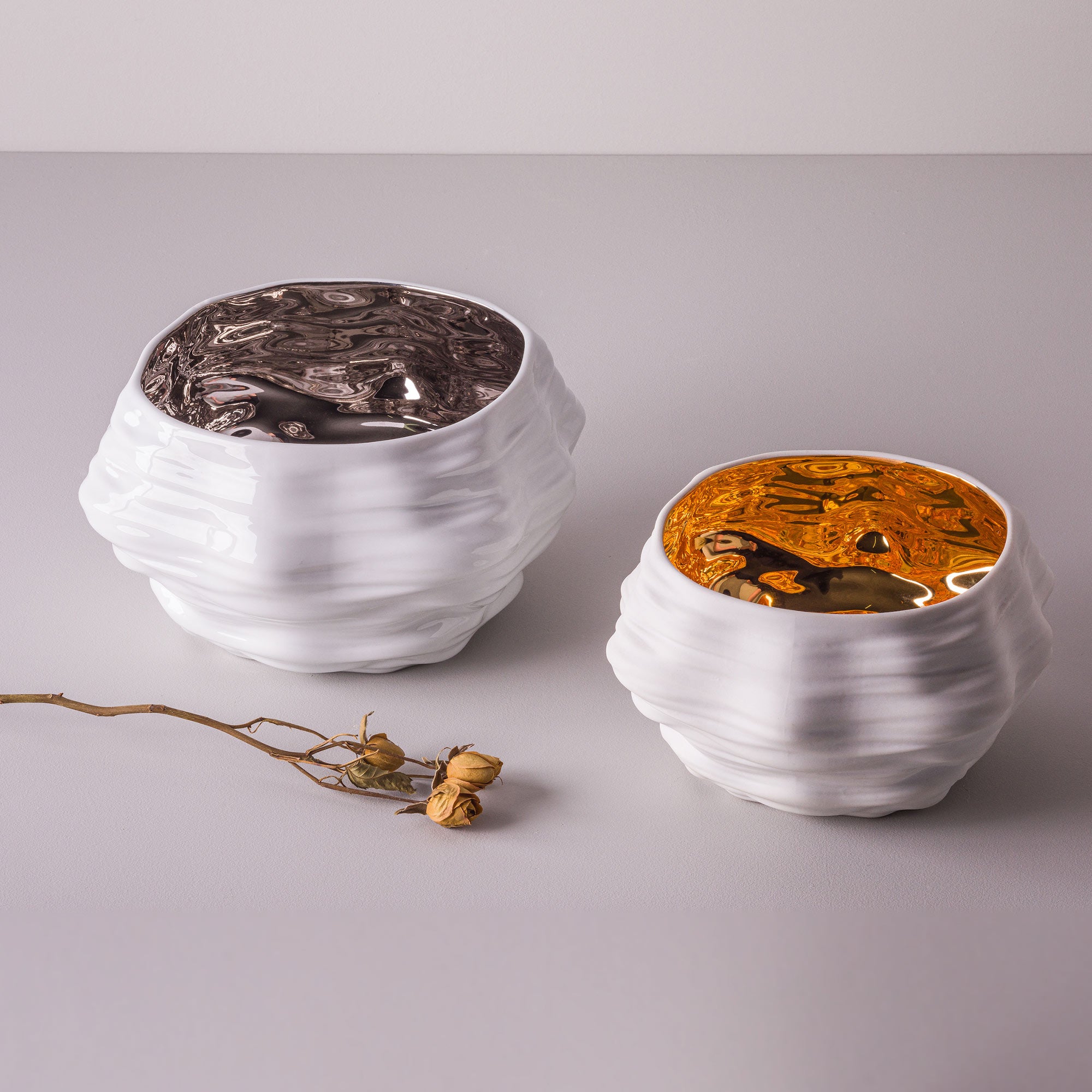 Mineral G Porcelain Pot (h15 cm) - Holaria