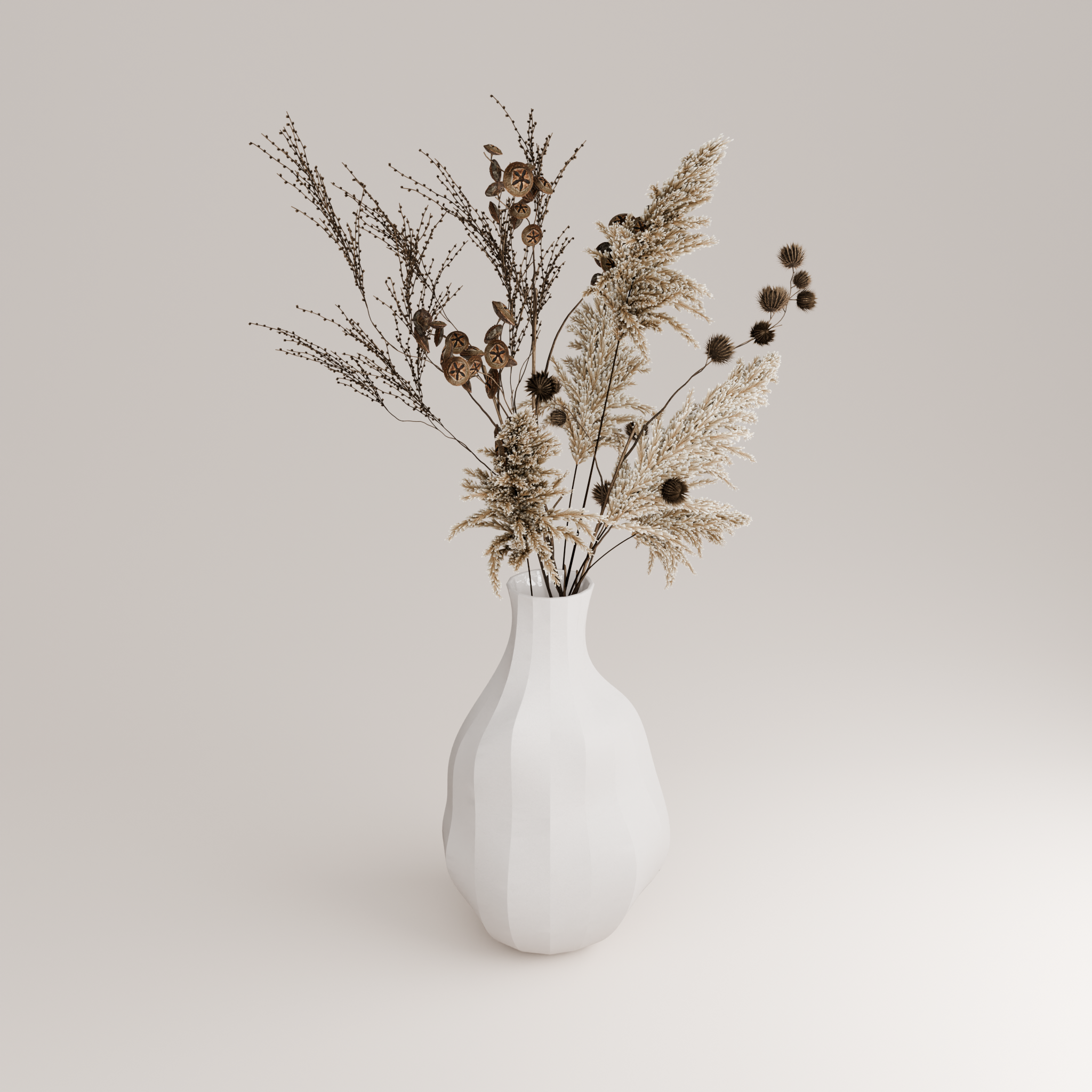 Odre G Porcelain Vase (h39 cm) - Holaria