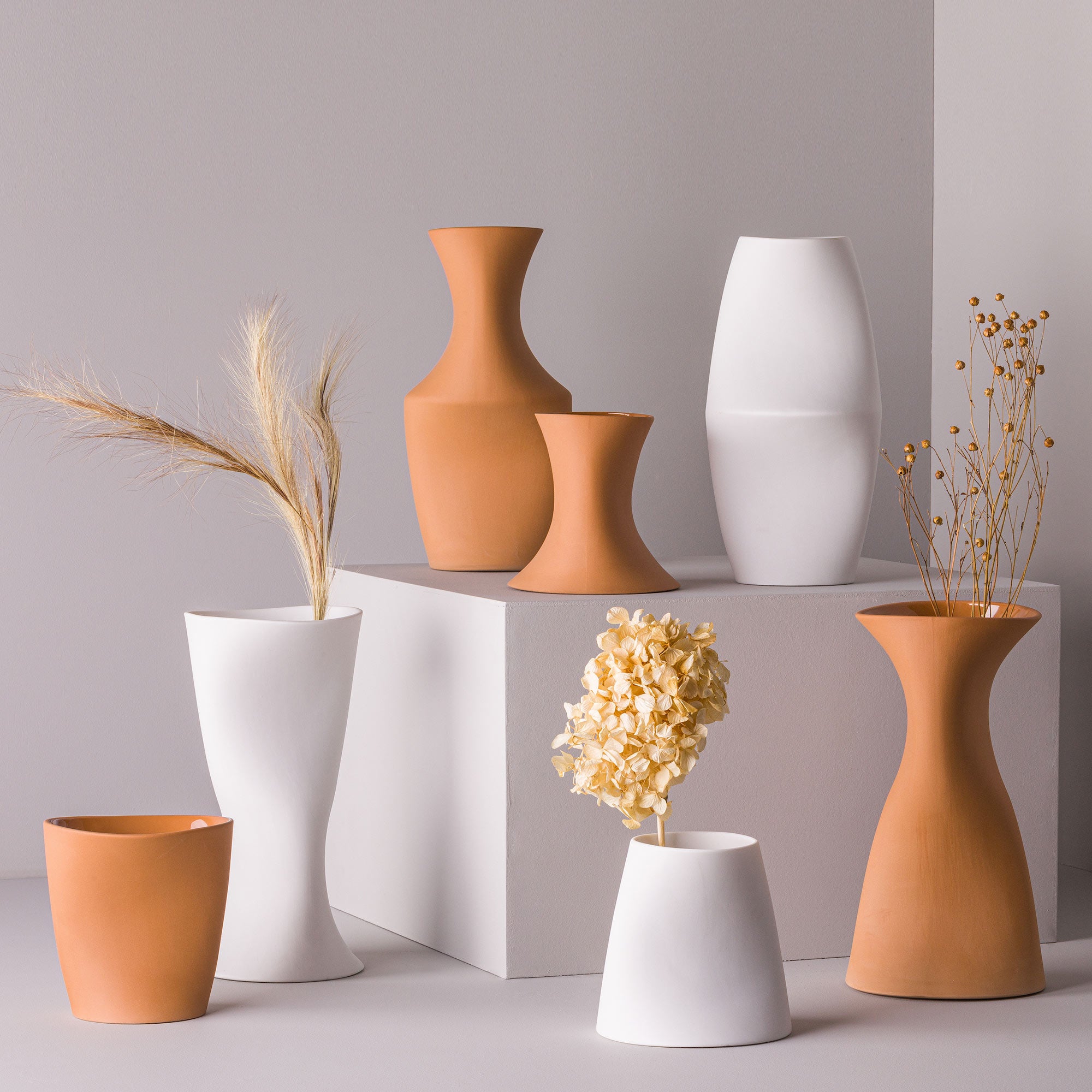 Optico P2 Porcelain Vase (h13 cm) - Holaria