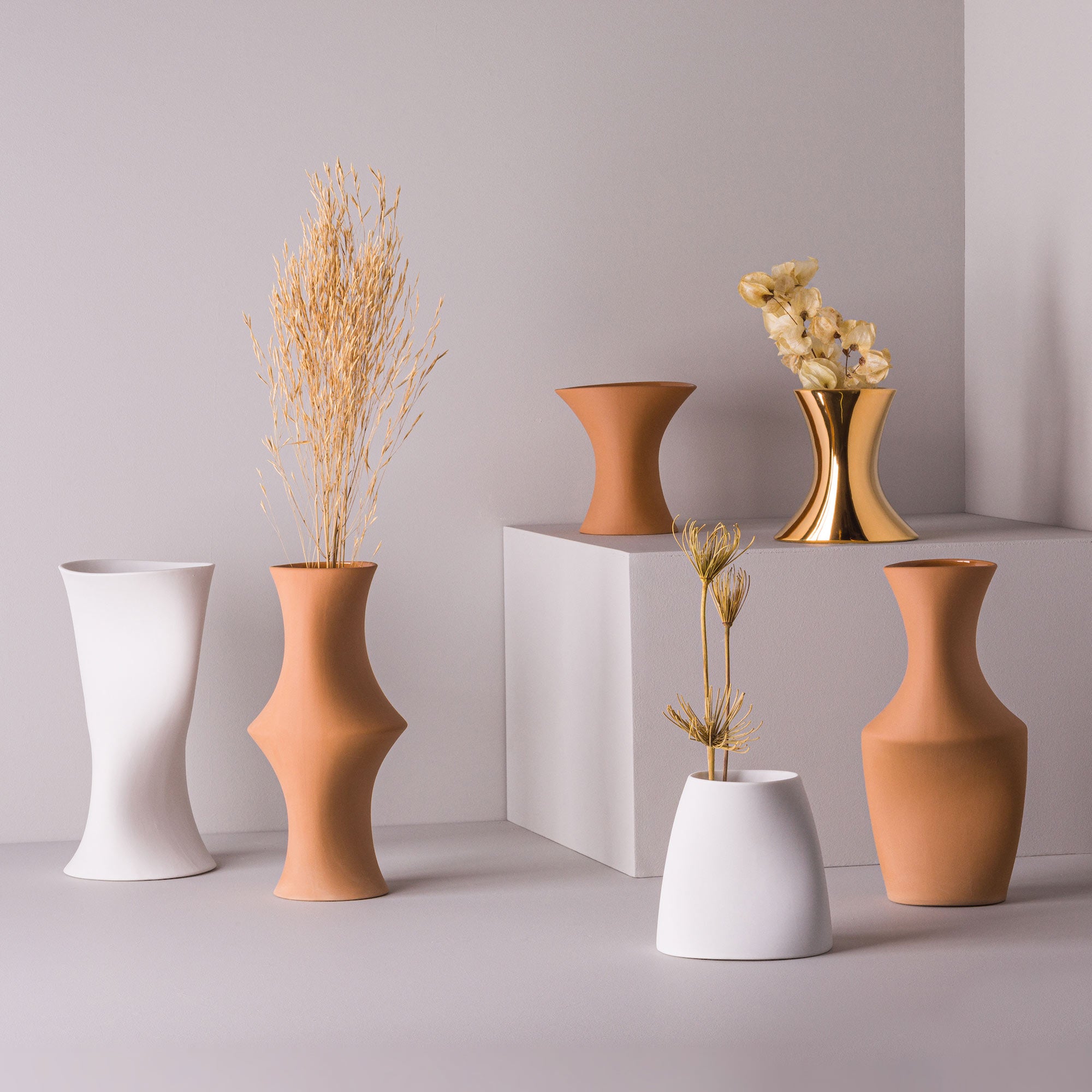 Optico P2 Porcelain Vase (h13 cm) - Holaria