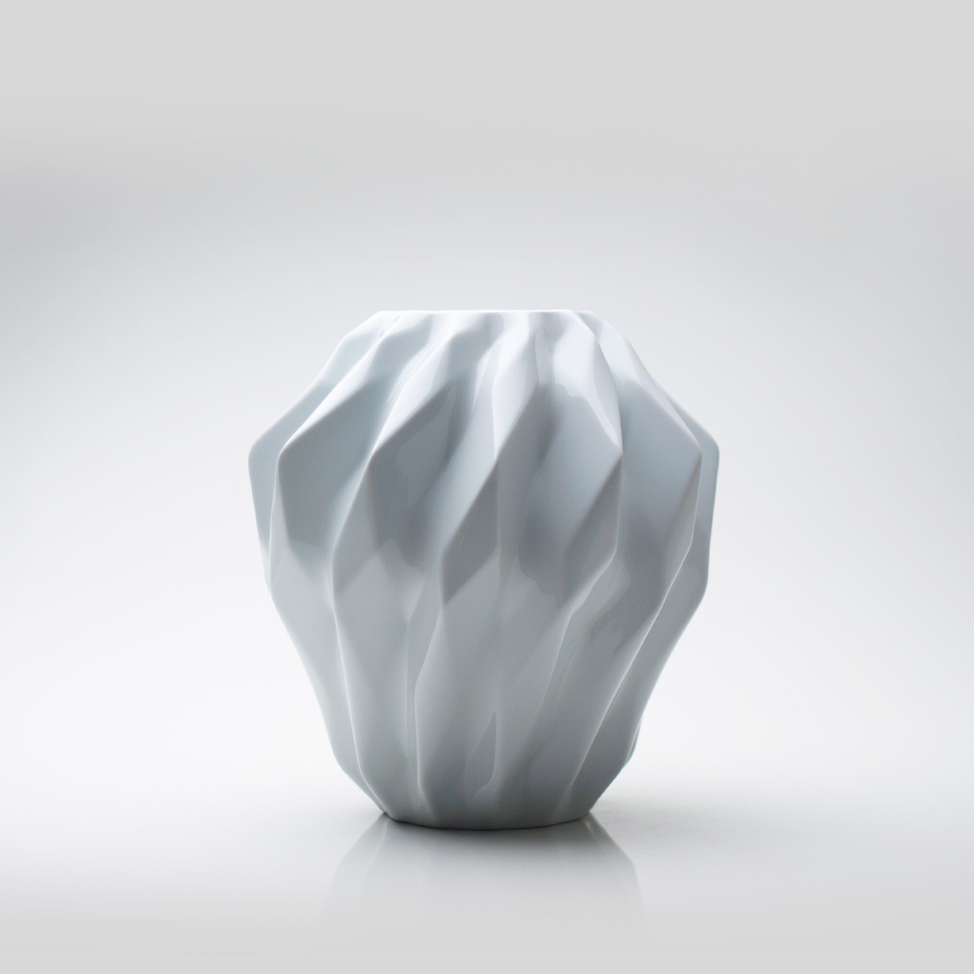 Plissan Geométrico P Porcelain Vase (h32 cm) - Holaria