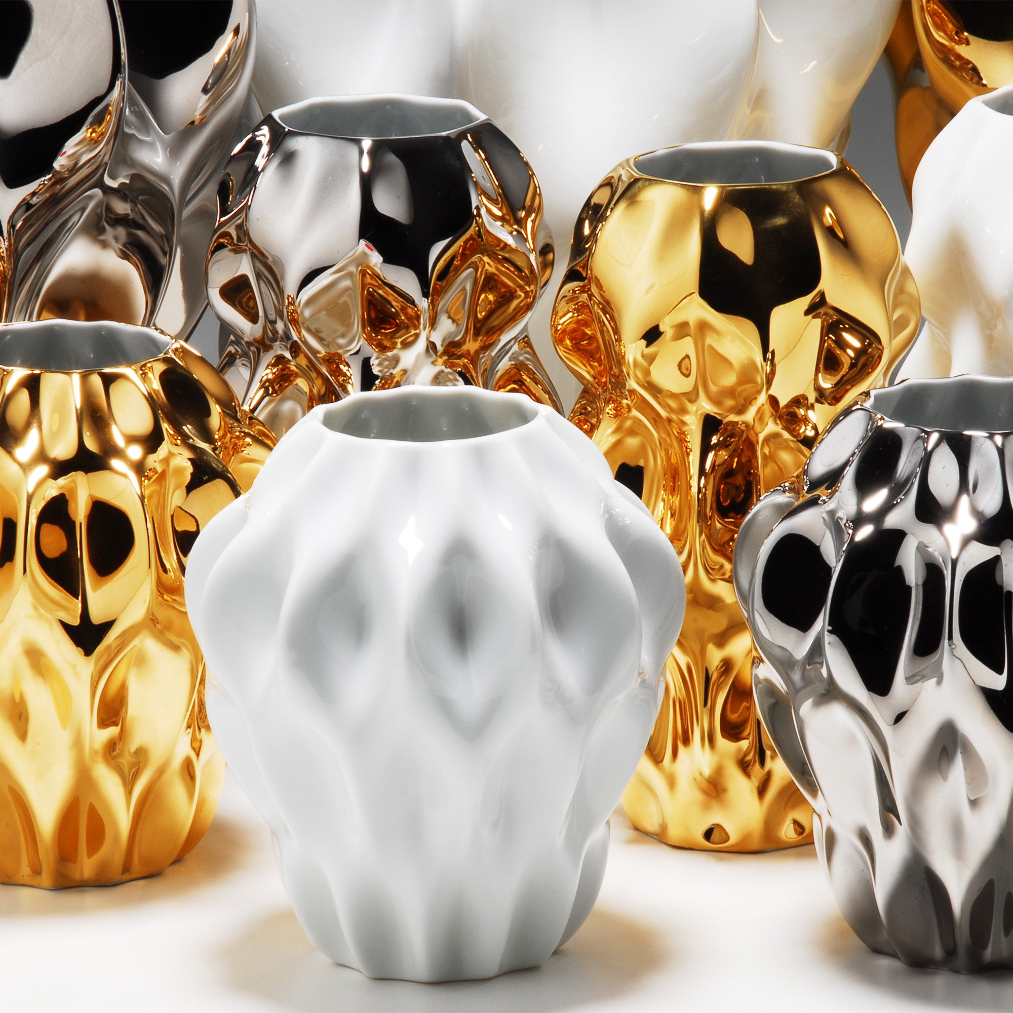 Plissan P Porcelain Vase (h32 cm) - Holaria