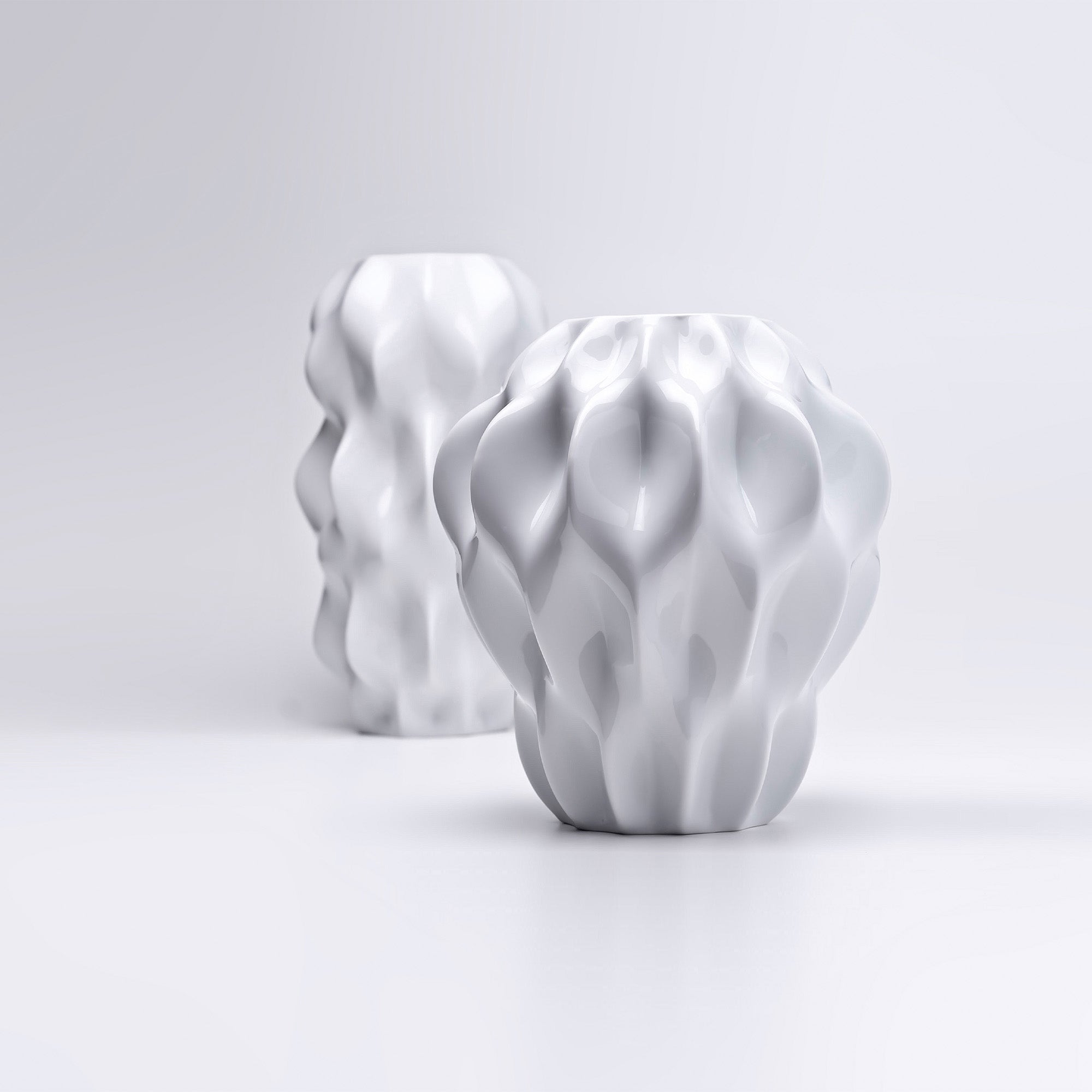 Plissan P Porcelain Vase (h32 cm) - Holaria