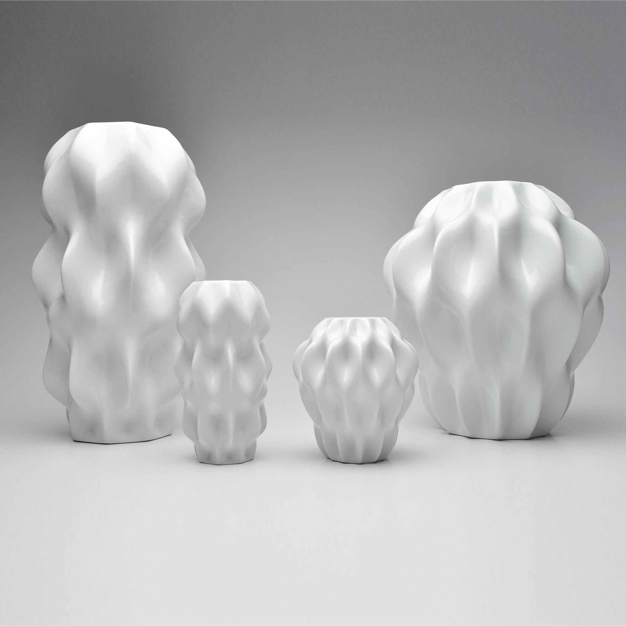 Plissan P Porcelain Vase (h32 cm) - Holaria