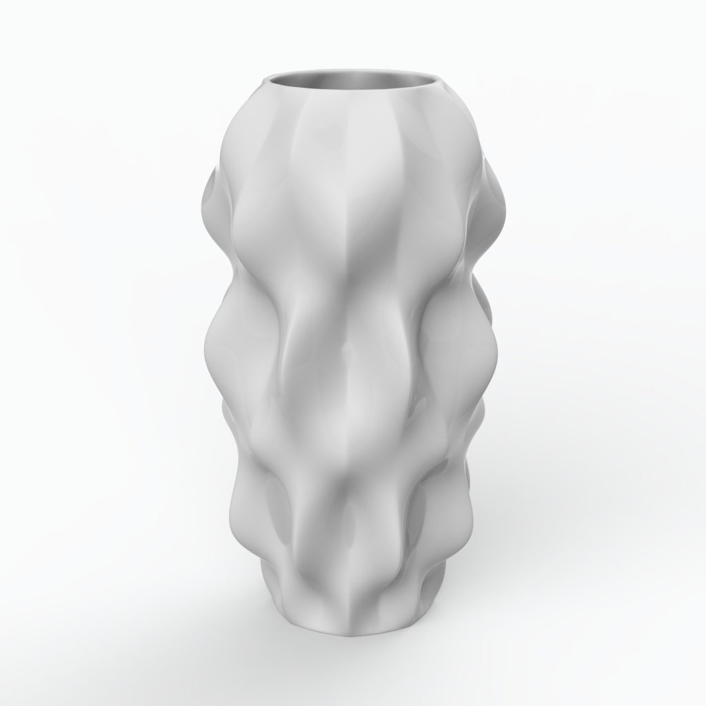 Plissan G Porcelain Vase (h40 cm) - Holaria