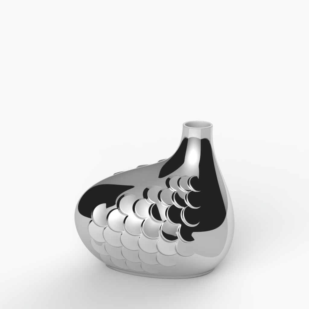 Plumas P Porcelain Vase (h23 cm) - Holaria