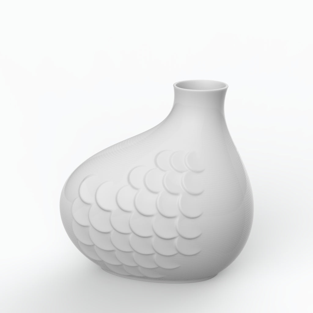 Plumas G Porcelain Vase (h33 cm) - Holaria